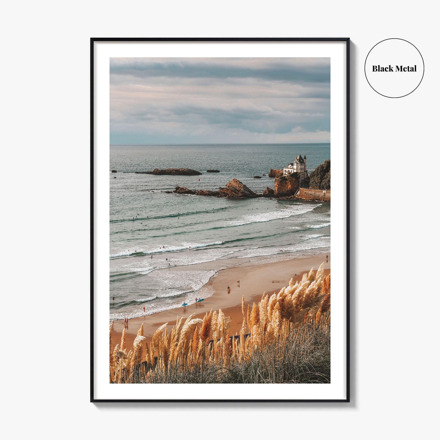 Biarritz Fine Art Photo Print, Cote des Basques Beach, Basque Country, France, Wall Decor