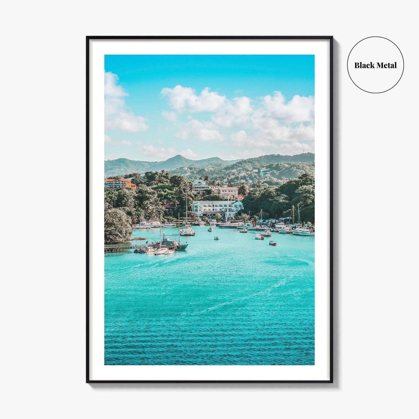 Bay of Castries Fine Art Photo Print, St Lucia, Caribbean Wall Decor Poster