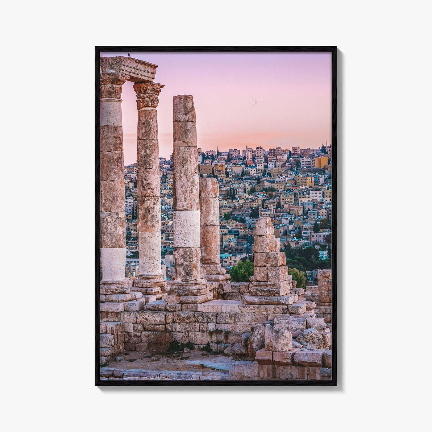 Amman Skyline Fine Art Photo Print, Jordan Wall Poster, Roman Ruins