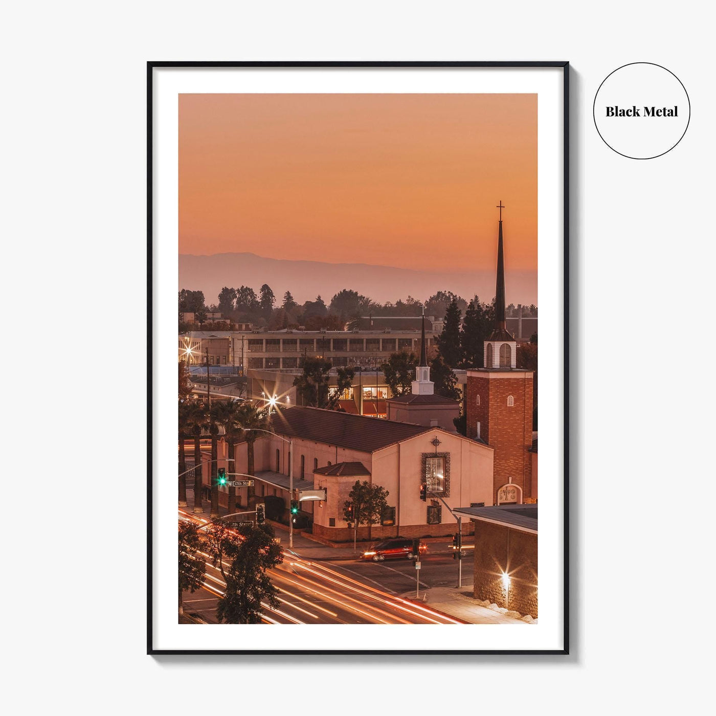 Bakersfield Fine Art Photo Print, California USA Poster, Kern County, Historic Downtown