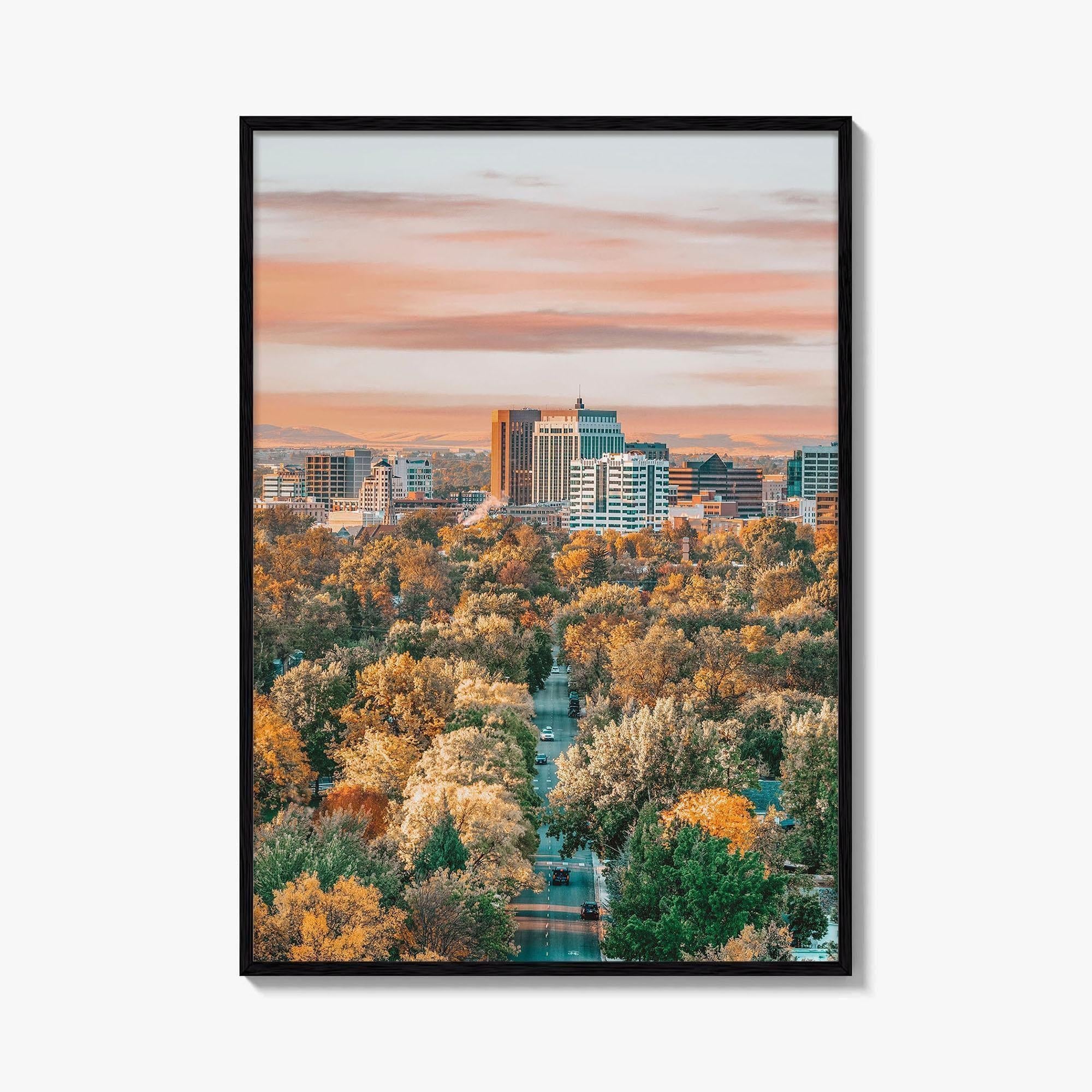 Boise Fine Art Photo Print, Idaho Wall Poster, City of Trees USA