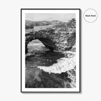 Bali Black and White Fine Art Photo Print, Nusa Penida Broken Bay, Indonesia Poster
