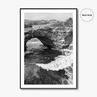 Bali Black and White Fine Art Photo Print, Nusa Penida Broken Bay, Indonesia Poster