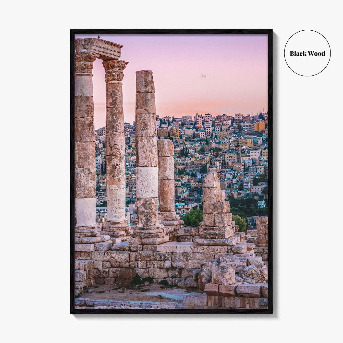 Amman Skyline Fine Art Photo Print, Jordan Wall Poster, Roman Ruins