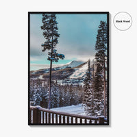 Big Sky Fine Art Photo Print, Montana, Yellowstone National Park, Winter Landscape, Wall Decor