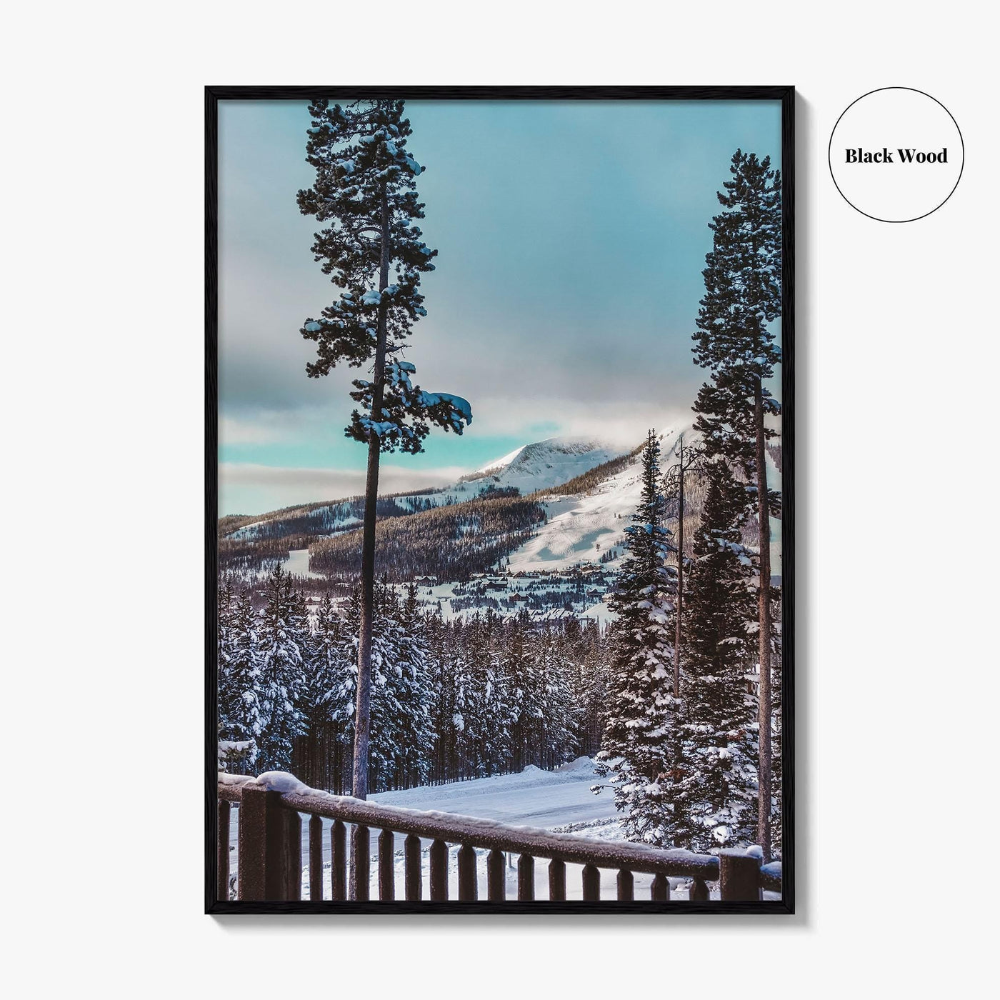 Big Sky Fine Art Photo Print, Montana, Yellowstone National Park, Winter Landscape, Wall Decor