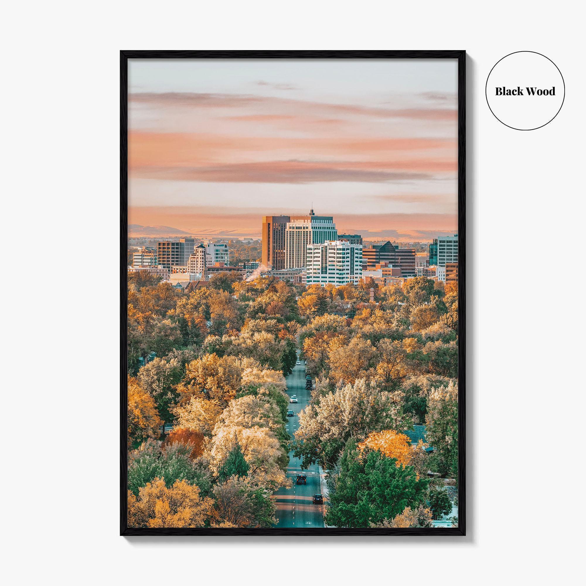 Boise Fine Art Photo Print, Idaho Wall Poster, City of Trees USA