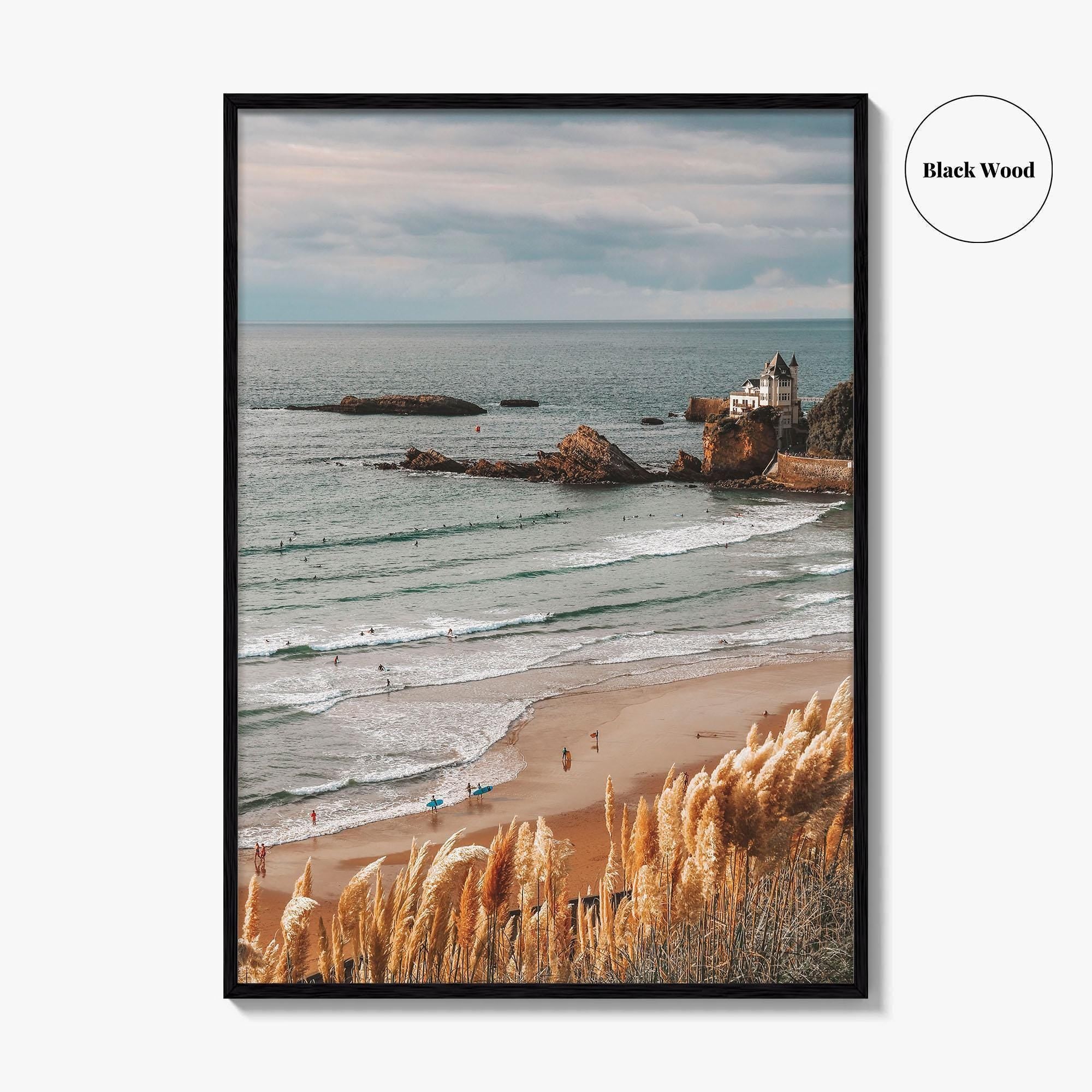 Biarritz Fine Art Photo Print, Cote des Basques Beach, Basque Country, France, Wall Decor
