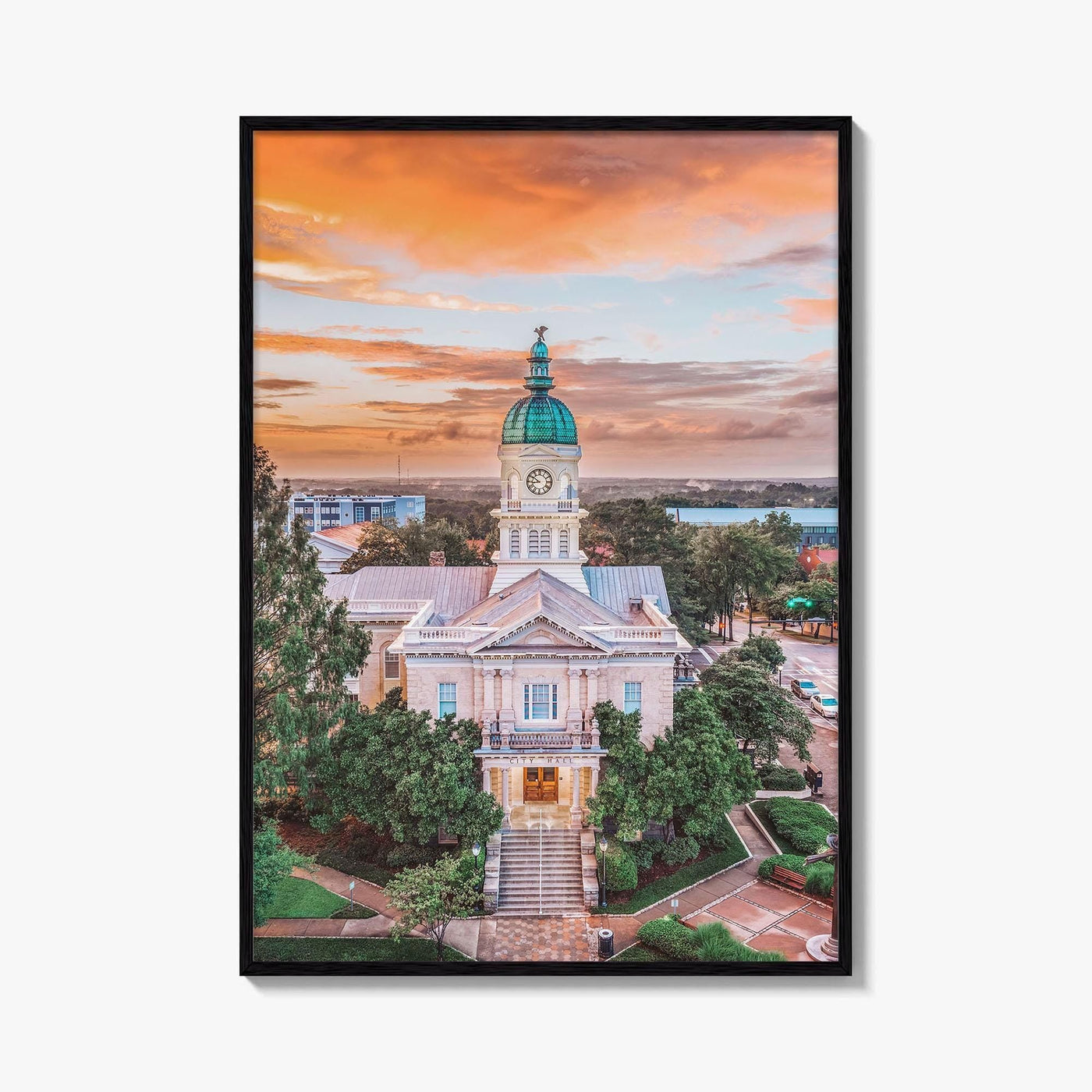 Athens GA Skyline Fine Art Photo Print, Georgia USA Wall Poster