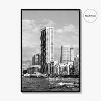 Beirut Black and White Fine Art Photo Print, The Corniche, Lebanon Wall Decor Poster