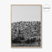 Amman Black and White Fine Art Photo Print, Jordan Wall Poster