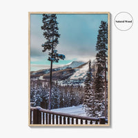 Big Sky Fine Art Photo Print, Montana, Yellowstone National Park, Winter Landscape, Wall Decor