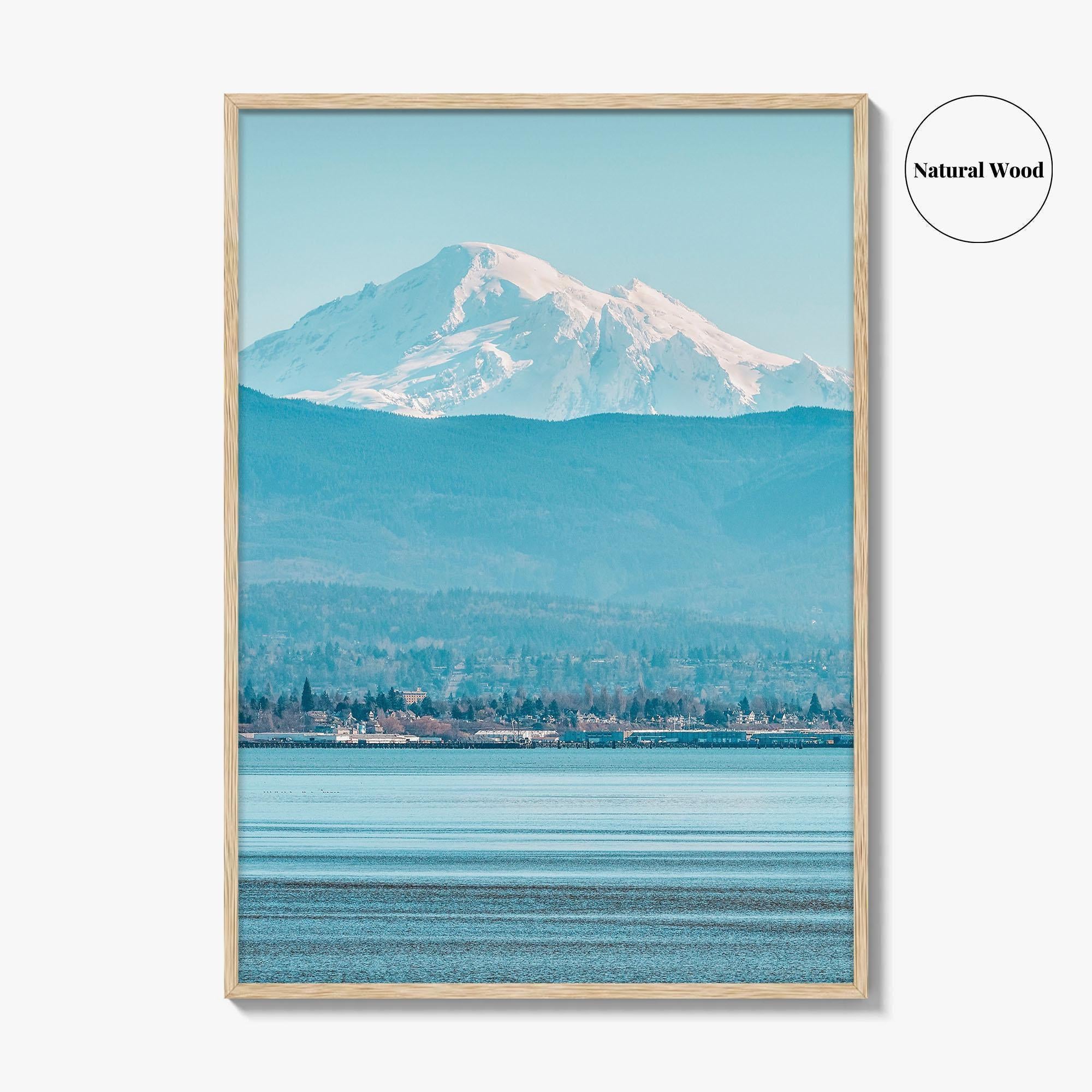 Bellingham Fine Art Photo Print, Mount Baker, Bellingham Bay, Washington Wall Poster, PNW