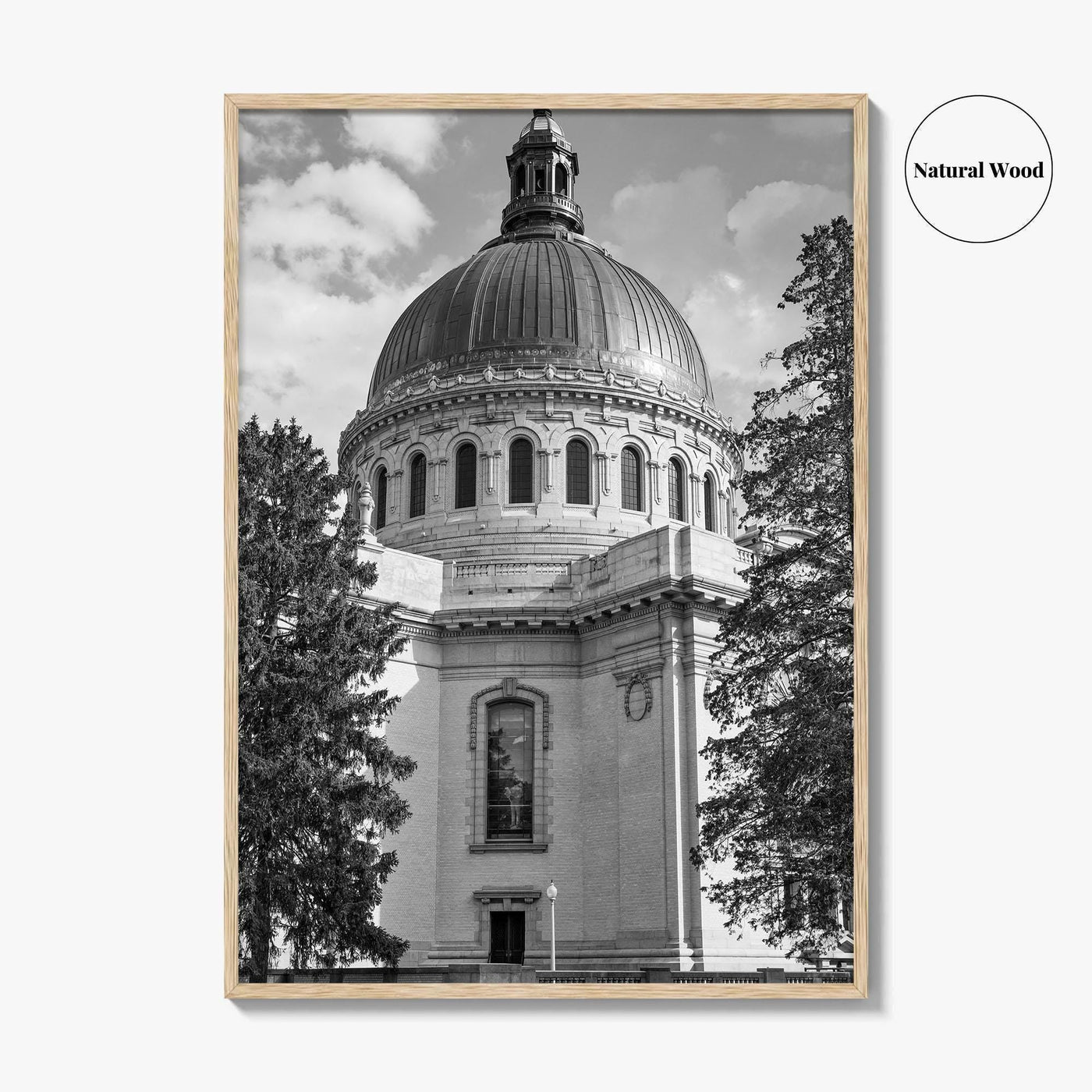 Annapolis Black and White Fine Art Photo Print, Naval Academy Chapel, Maryland, Wall Poster