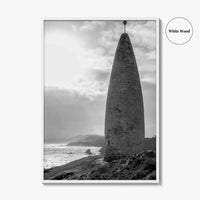 Baltimore Black and White Fine Art Photo Print, County Cork Ireland Coastal Poster