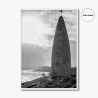 Baltimore Black and White Fine Art Photo Print, County Cork Ireland Coastal Poster