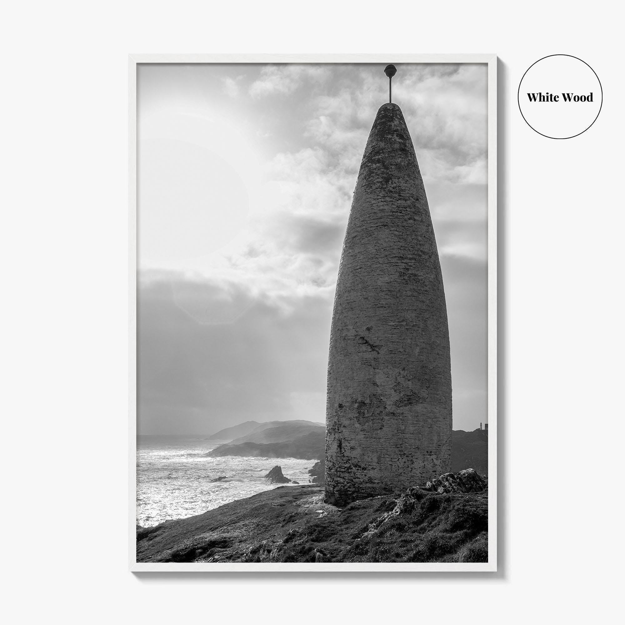 Baltimore Black and White Fine Art Photo Print, County Cork Ireland Coastal Poster