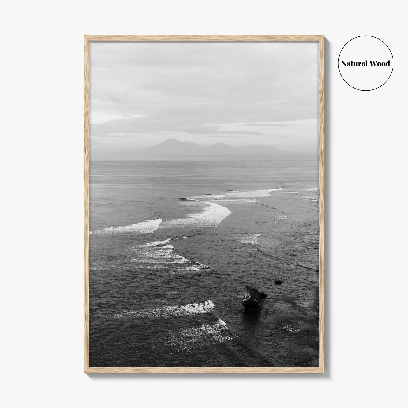 Bali Black and White Fine Art Photo Print, Indonesia Wall Decor Poster, Uluwatu