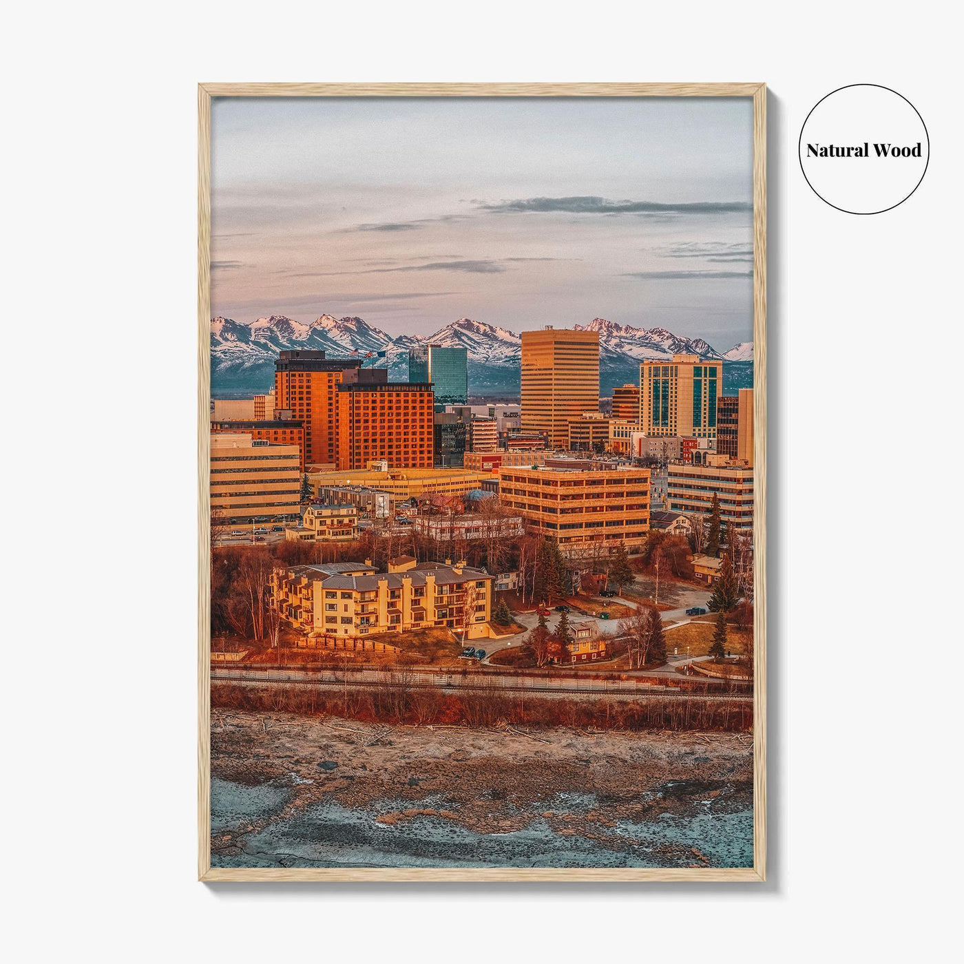 Anchorage Fine Art Photo Print, Alaska Aerial Photo, Wall Decor Poster, USA