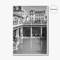 Bath Black and White Fine Art Photo Print, Roman Baths Somerset England Poster