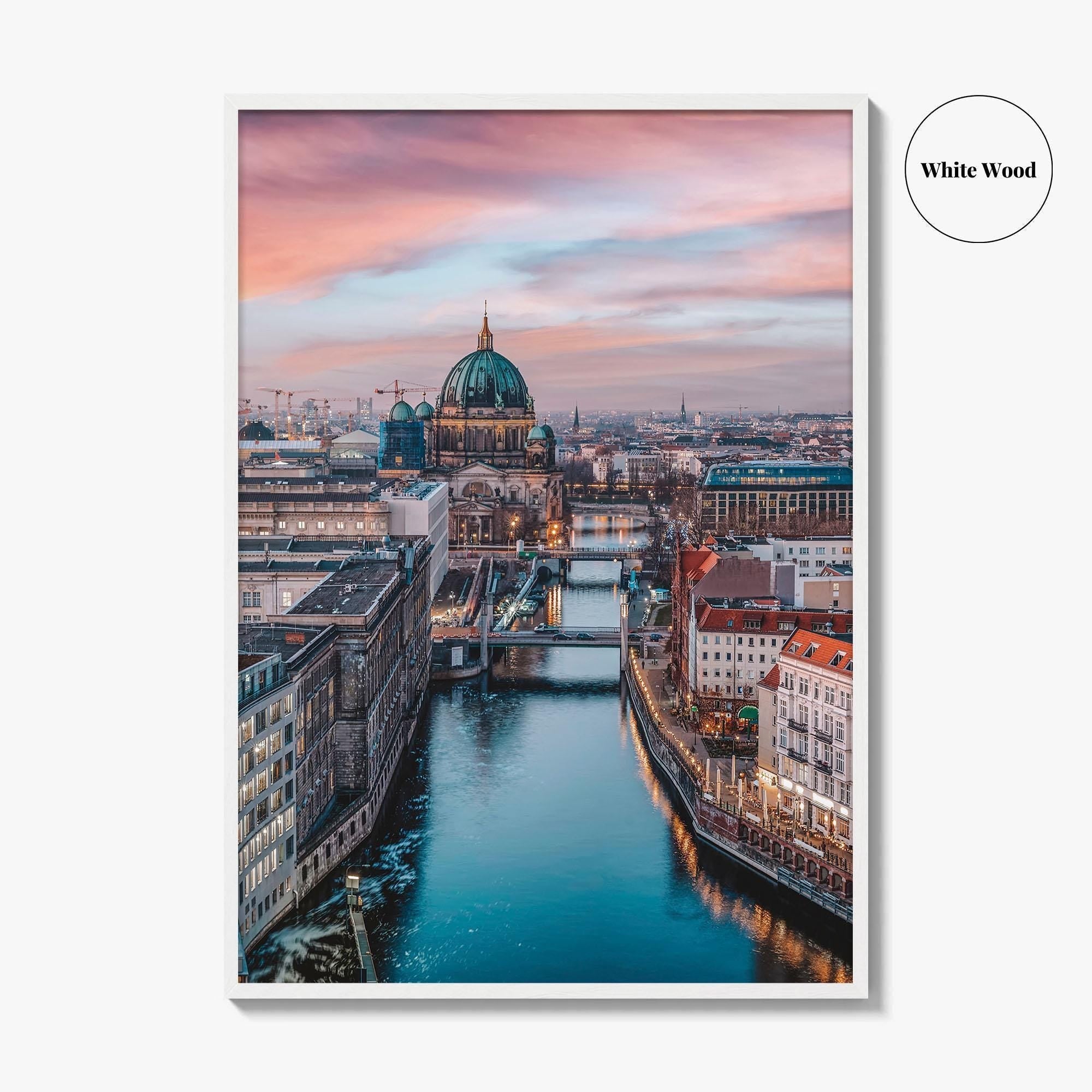 Berlin Skyline Fine Art Photo Print, Germany Wall Decor Poster, Berliner Dom, Spree River