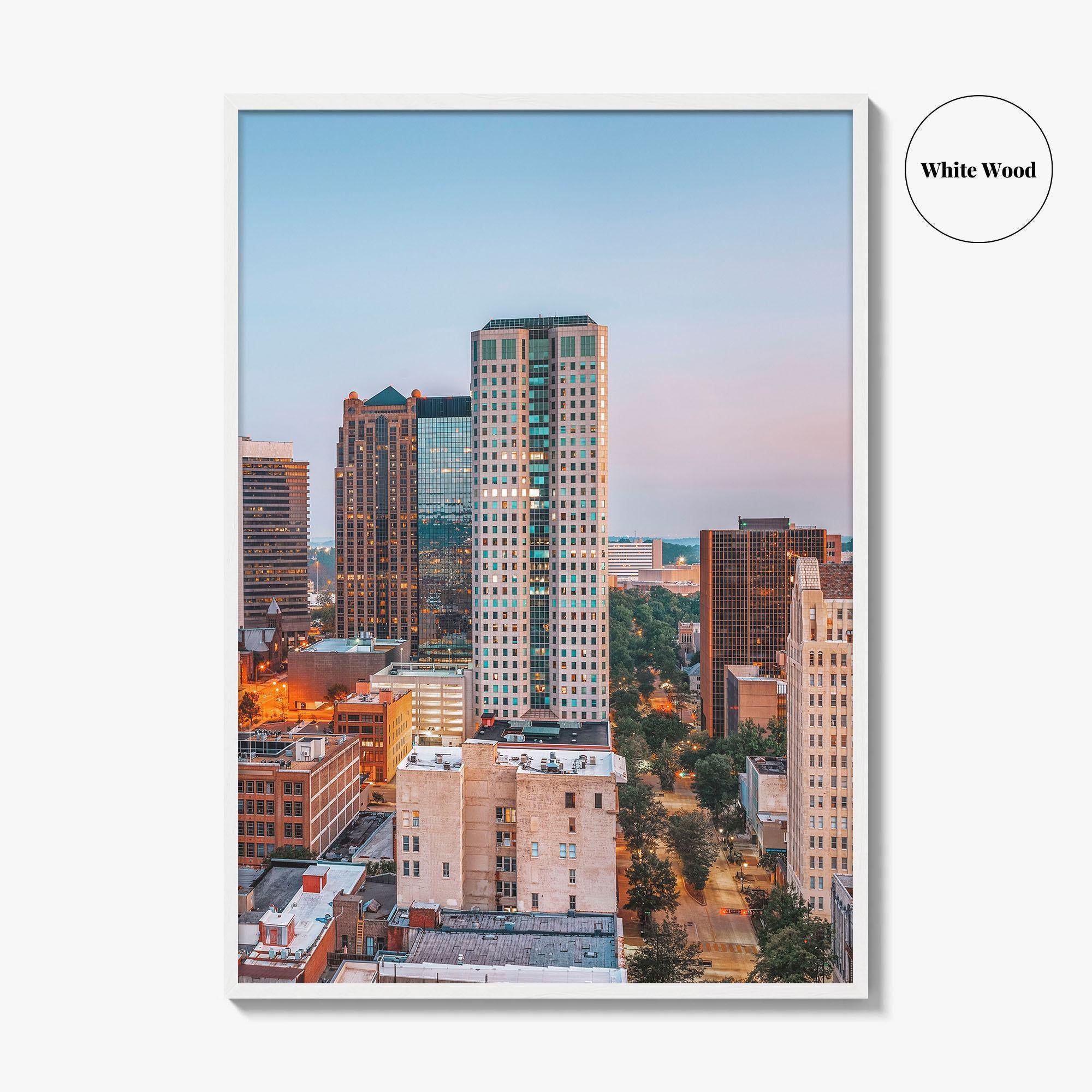 Birmingham Alabama Skyline Fine Art Photo Print, City Wall Poster, USA