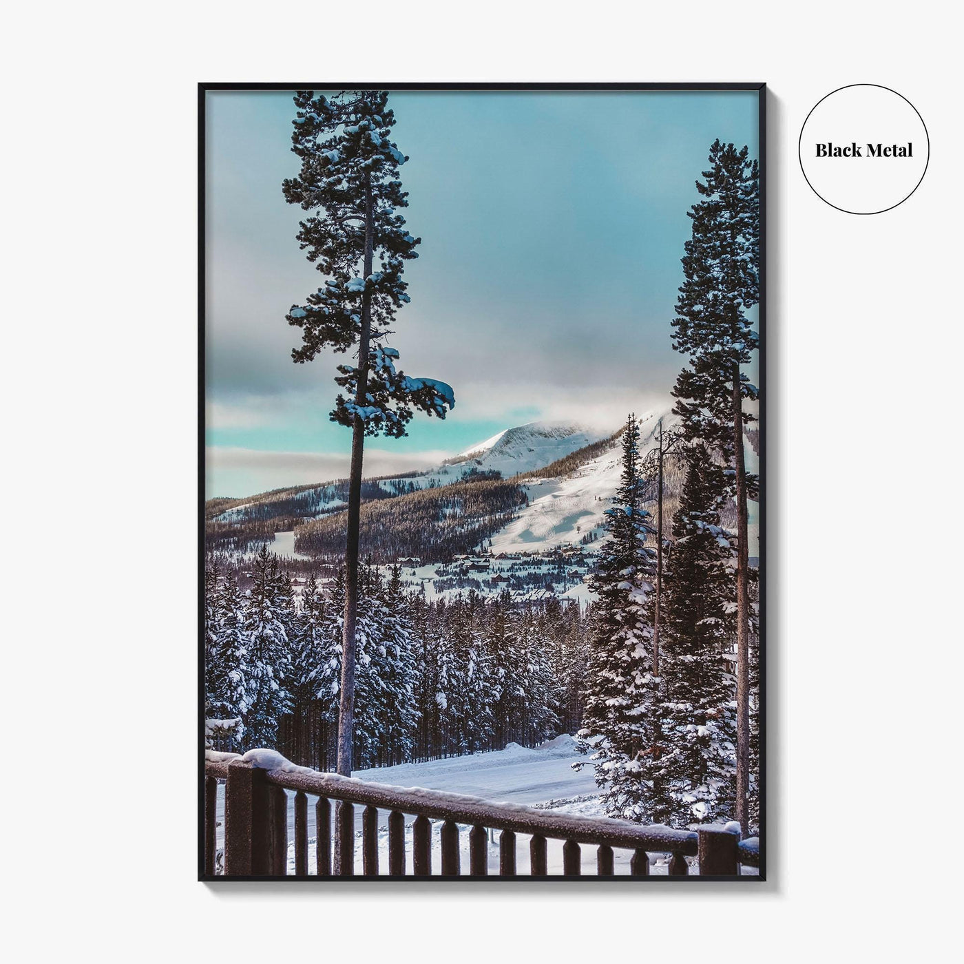 Big Sky Fine Art Photo Print, Montana, Yellowstone National Park, Winter Landscape, Wall Decor