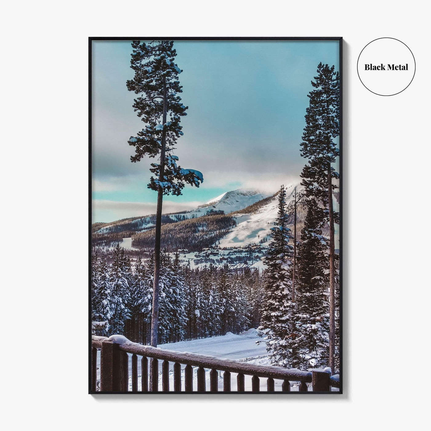 Big Sky Fine Art Photo Print, Montana, Yellowstone National Park, Winter Landscape, Wall Decor