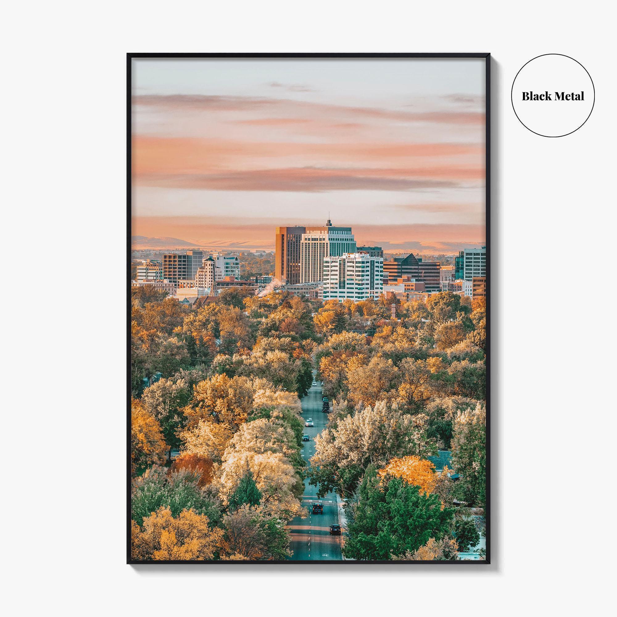 Boise Fine Art Photo Print, Idaho Wall Poster, City of Trees USA