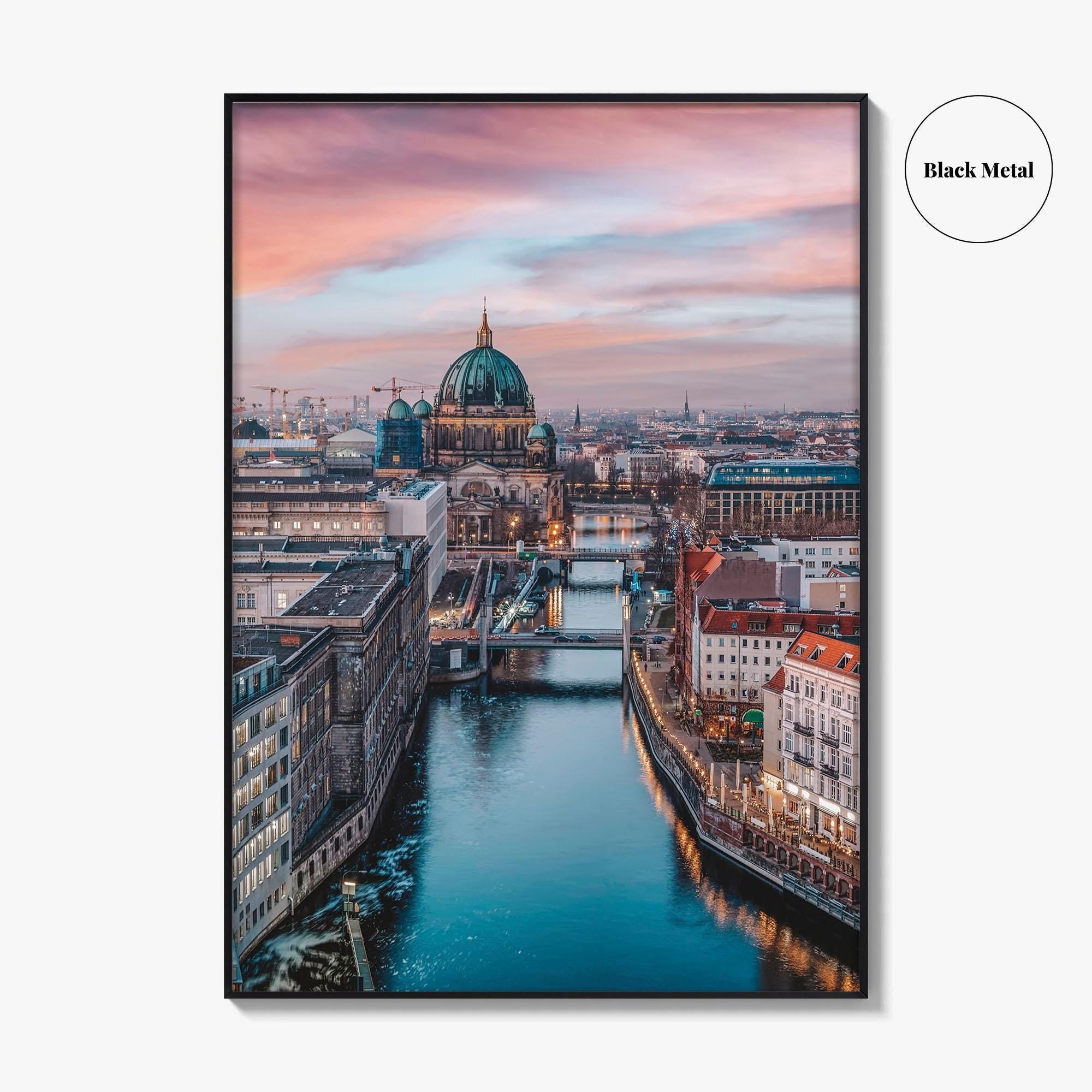 Berlin Skyline Fine Art Photo Print, Germany Wall Decor Poster, Berliner Dom, Spree River