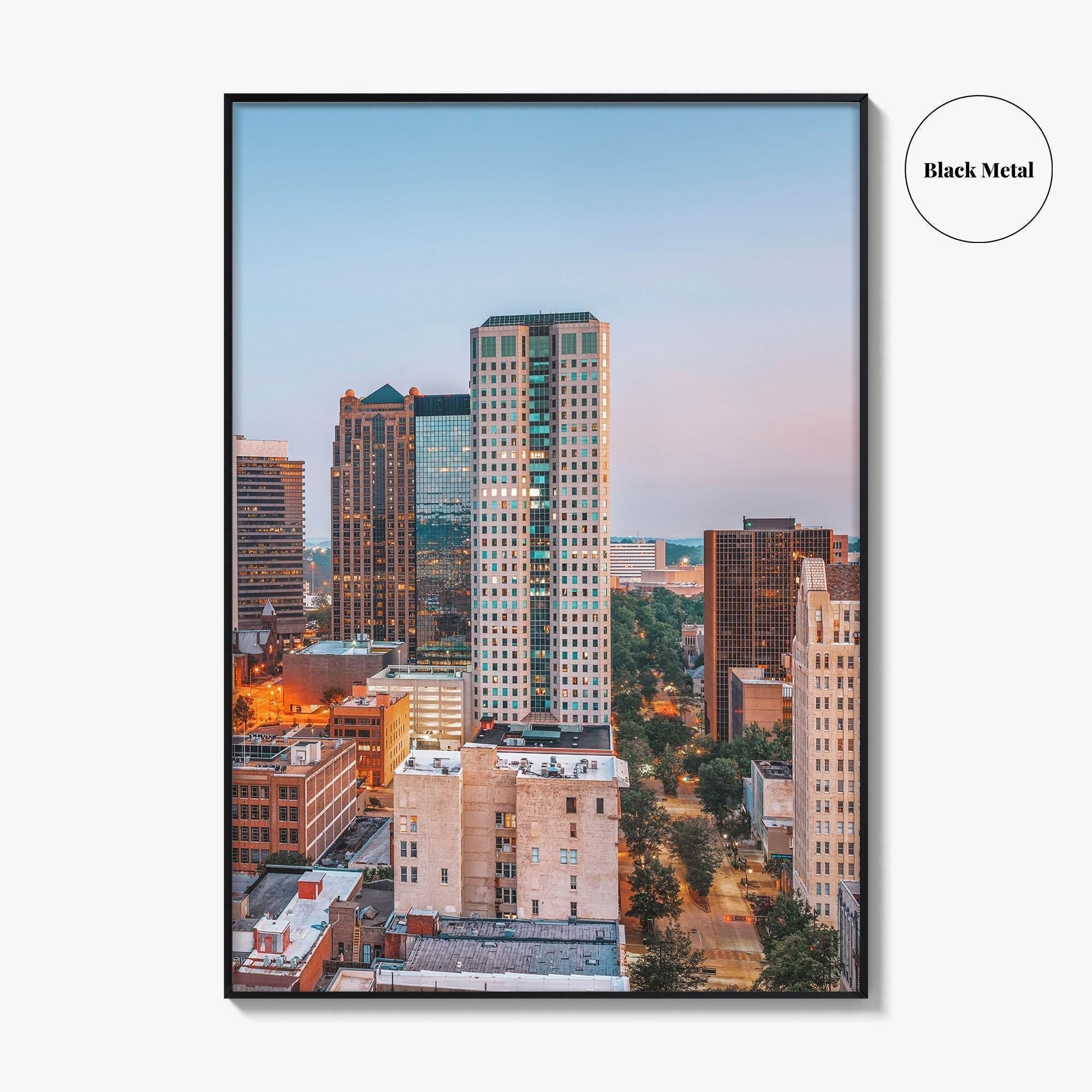 Birmingham Alabama Skyline Fine Art Photo Print, City Wall Poster, USA