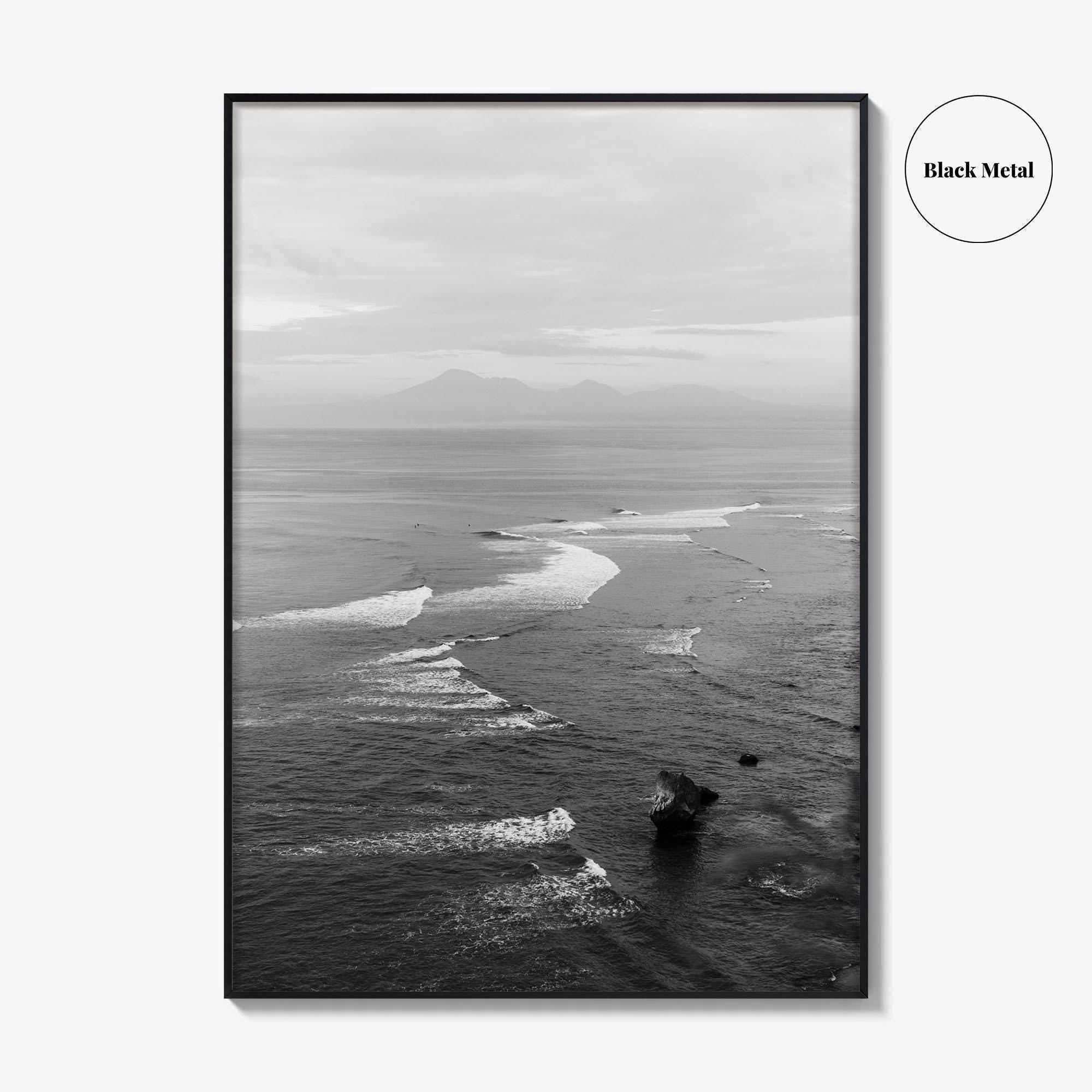 Bali Black and White Fine Art Photo Print, Indonesia Wall Decor Poster, Uluwatu
