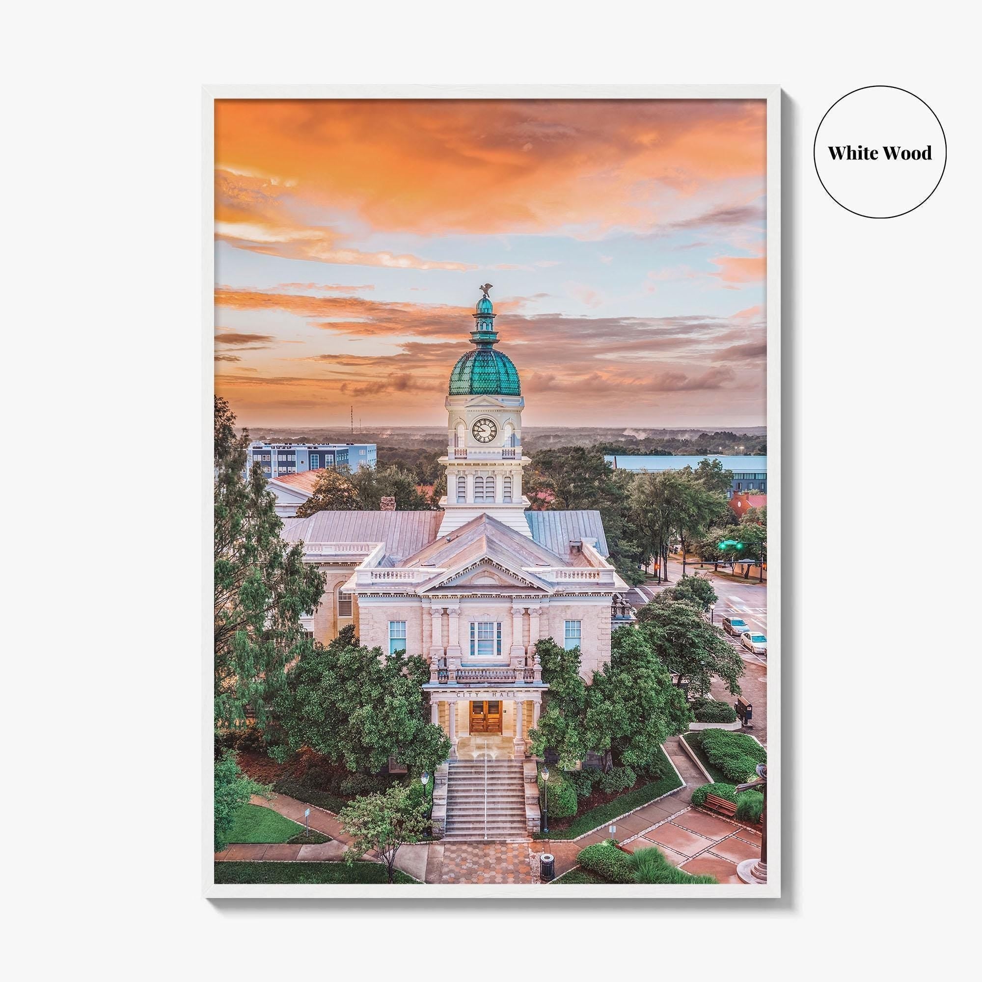 Athens GA Skyline Fine Art Photo Print, Georgia USA Wall Poster