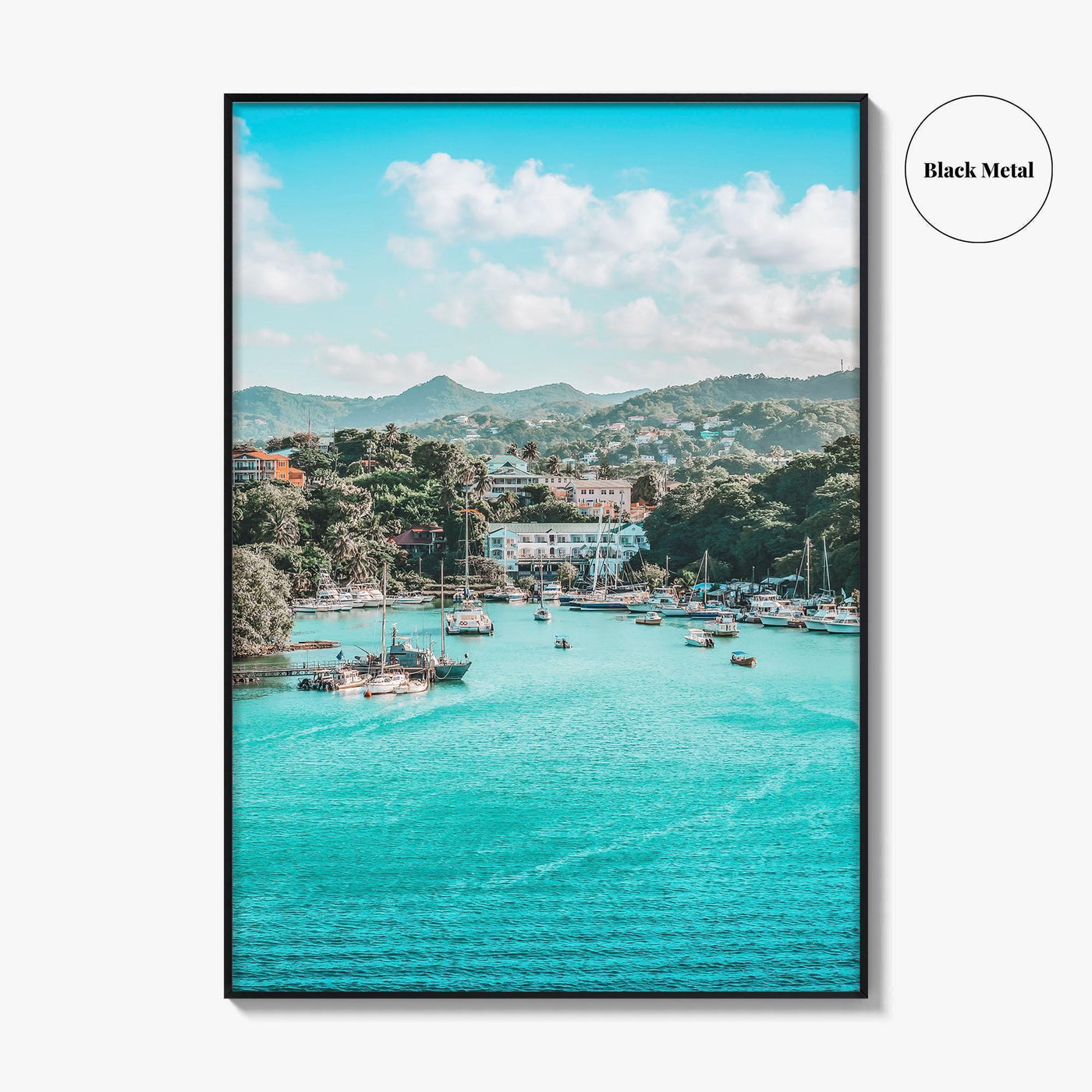 Bay of Castries Fine Art Photo Print, St Lucia, Caribbean Wall Decor Poster
