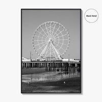 Atlantic City Black and White Fine Art Photo Print, New Jersey Poster, Jersey Shore