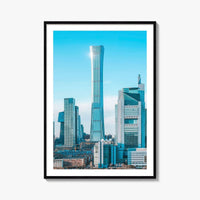 Beijing Skyline Fine Art Photo Print, China, CBD Guomao, Wall Decor Poster