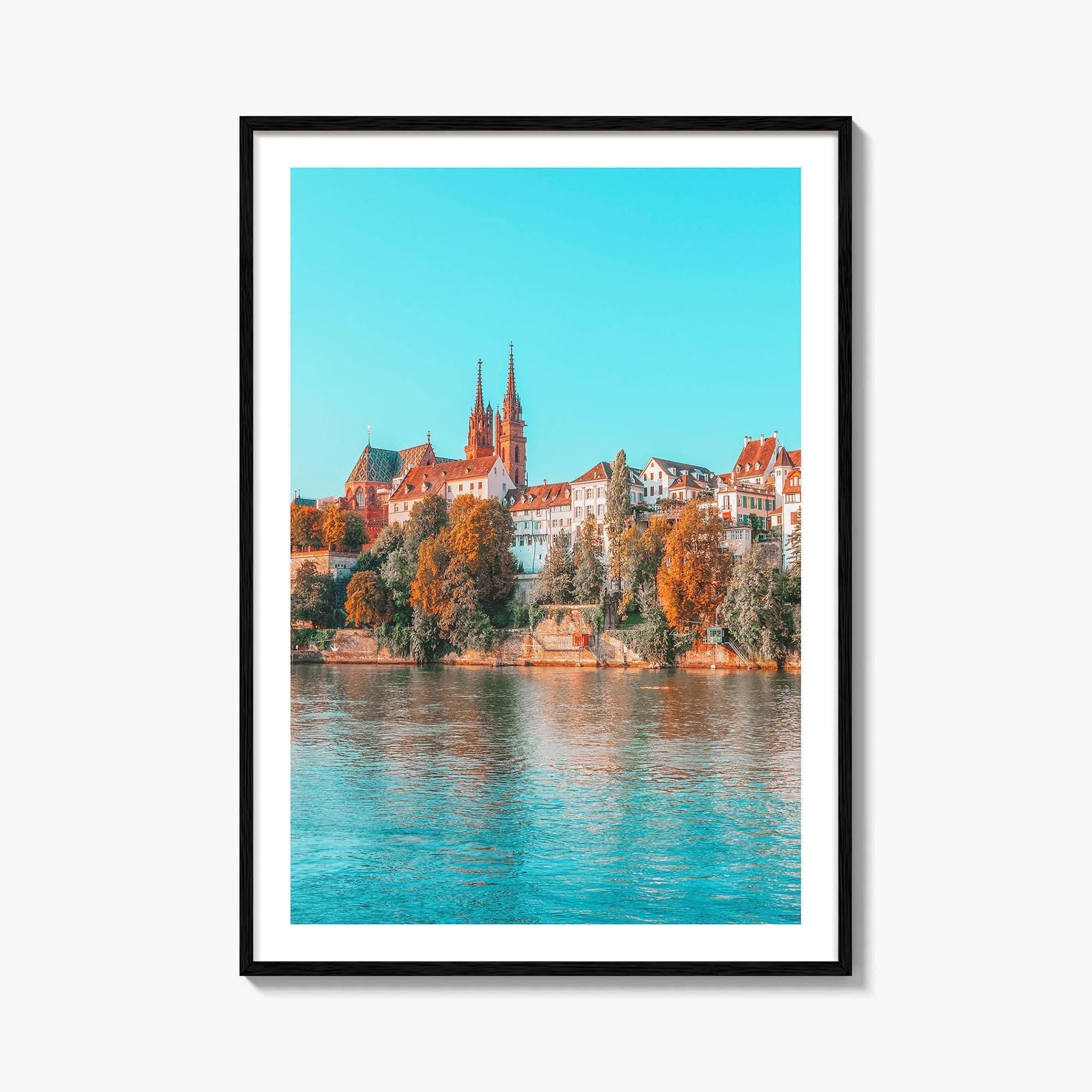 Basel Fine Art Photo Print, Basler Münster, Rhine River, Switzerland