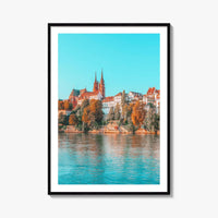 Basel Fine Art Photo Print, Basler Münster, Rhine River, Switzerland