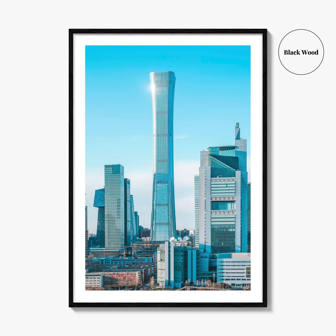 Beijing Skyline Fine Art Photo Print, China, CBD Guomao, Wall Decor Poster
