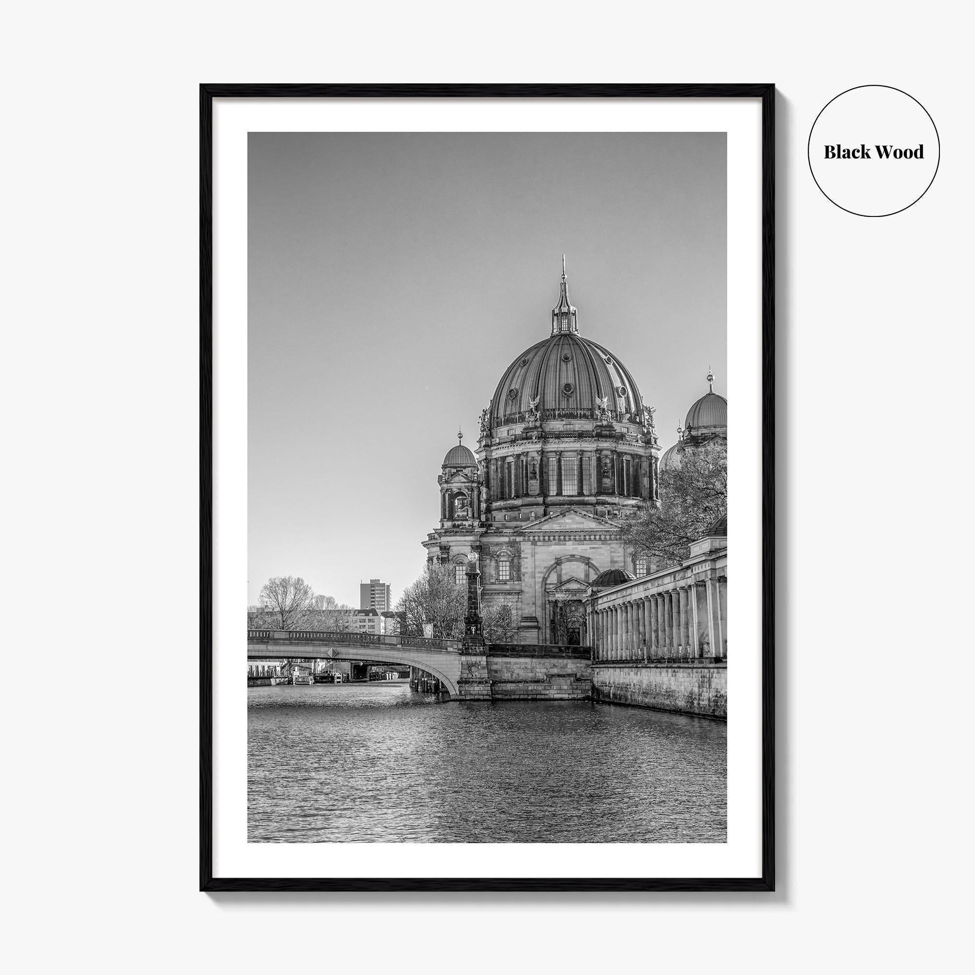 Berlin Black and White Fine Art Photo Print, Berliner Dom Museum Island Germany Poster