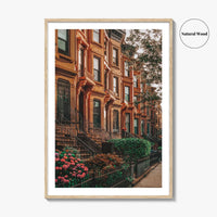 Bedford-Stuyvesant Fine Art Photo Print, Brooklyn Brownstones, NYC Wall Art Poster