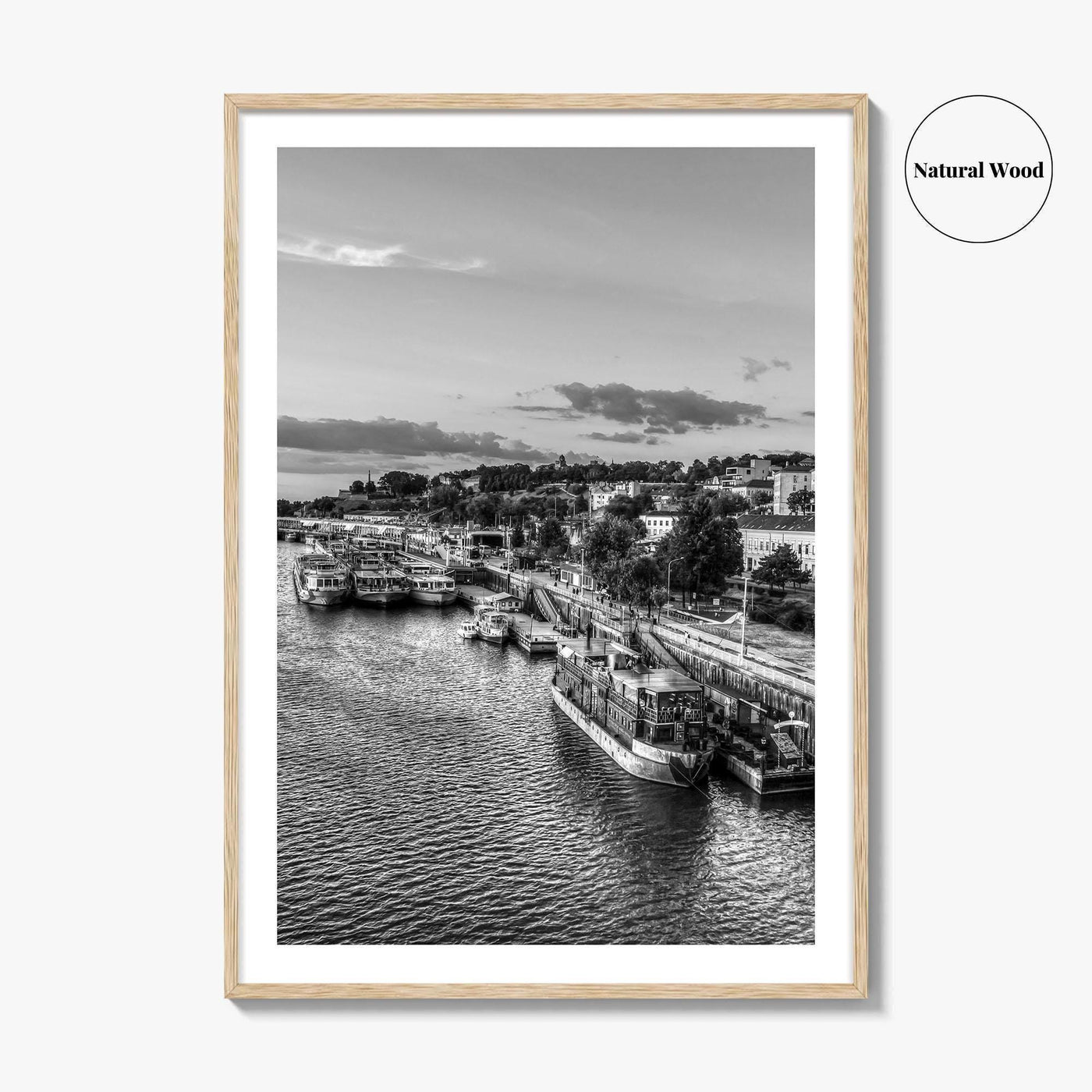 Belgrade Black and White Fine Art Photo Print, Serbia Photo Poster, Beograd Ship