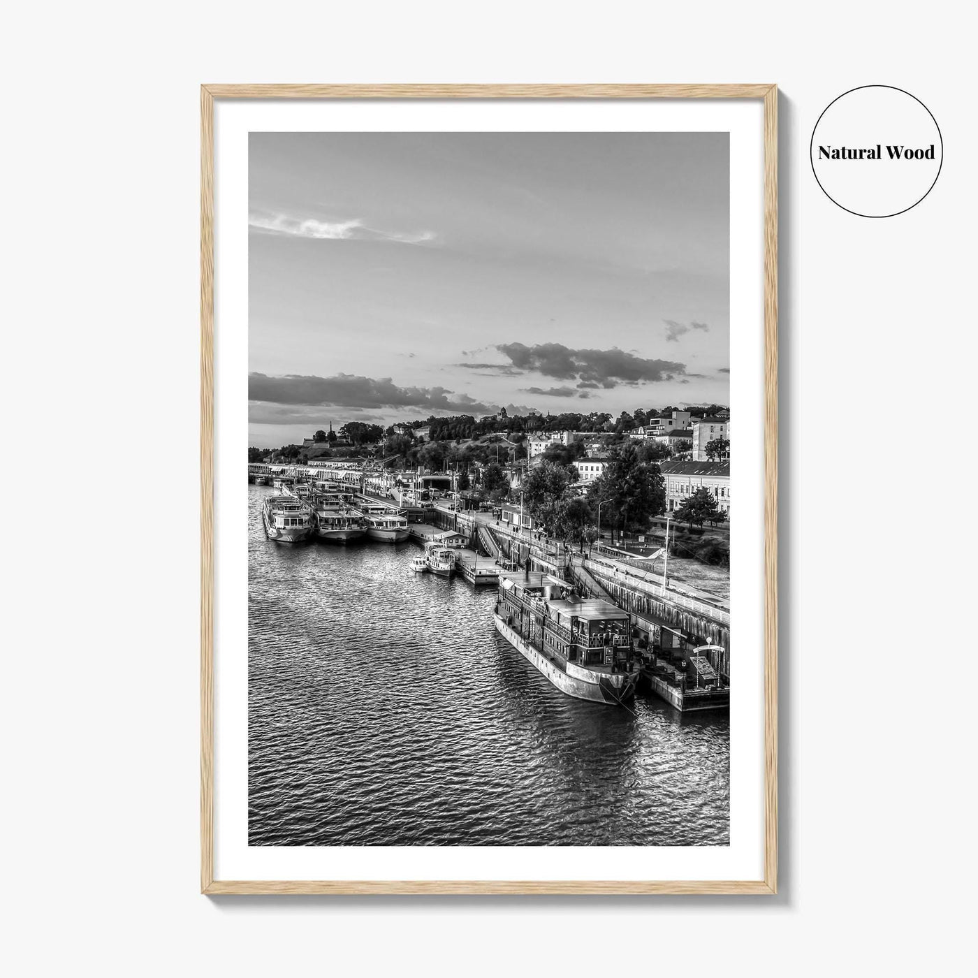 Belgrade Black and White Fine Art Photo Print, Serbia Photo Poster, Beograd Ship