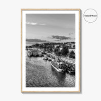 Belgrade Black and White Fine Art Photo Print, Serbia Photo Poster, Beograd Ship