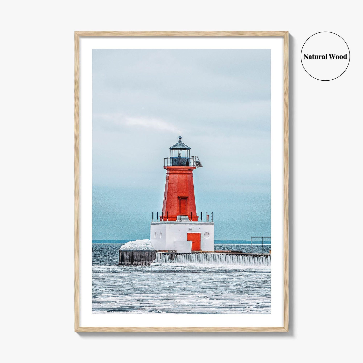 Ann Arbor Fine Art Photo Print, Michigan Lighthouse Wall Decor Poster, USA