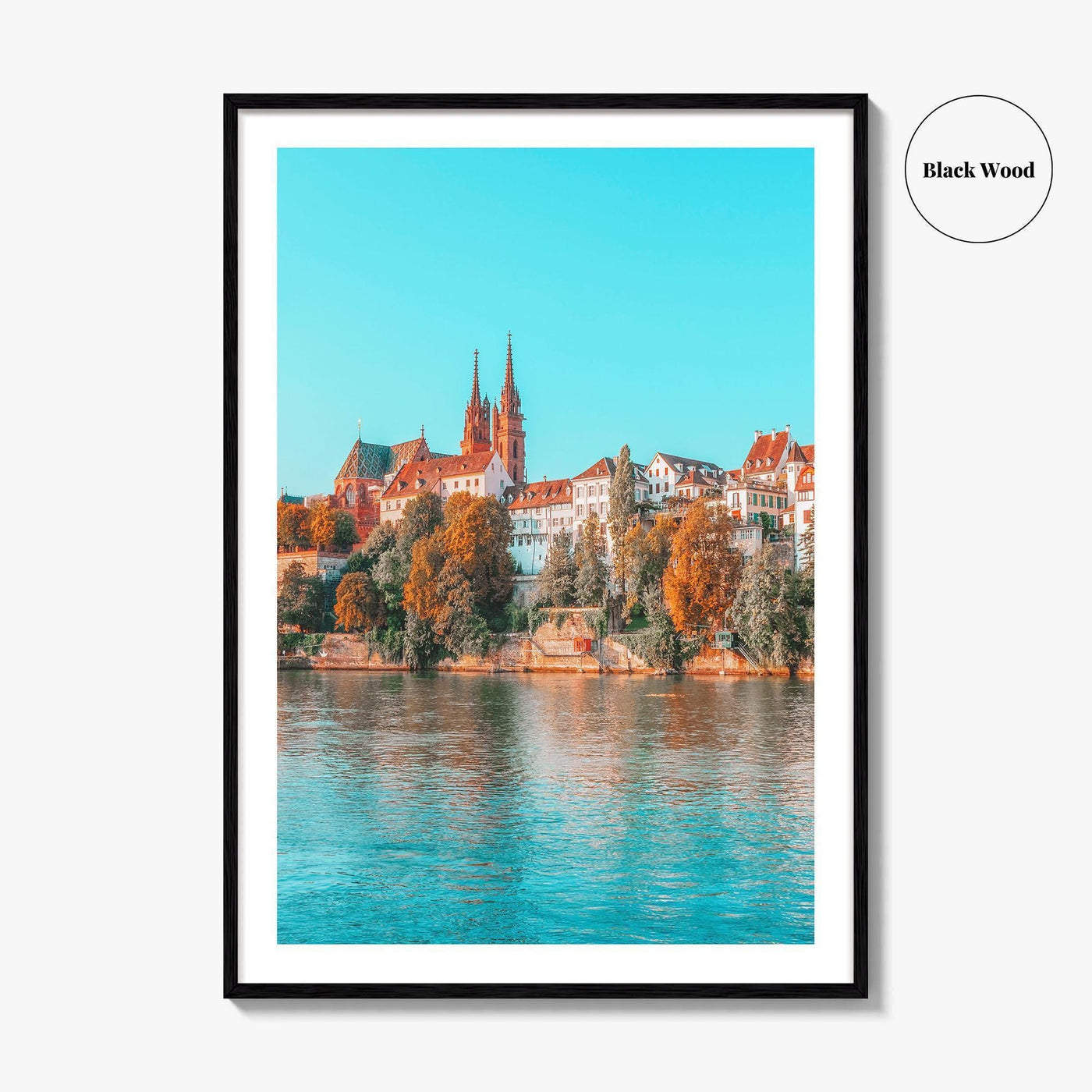 Basel Fine Art Photo Print, Basler Münster, Rhine River, Switzerland