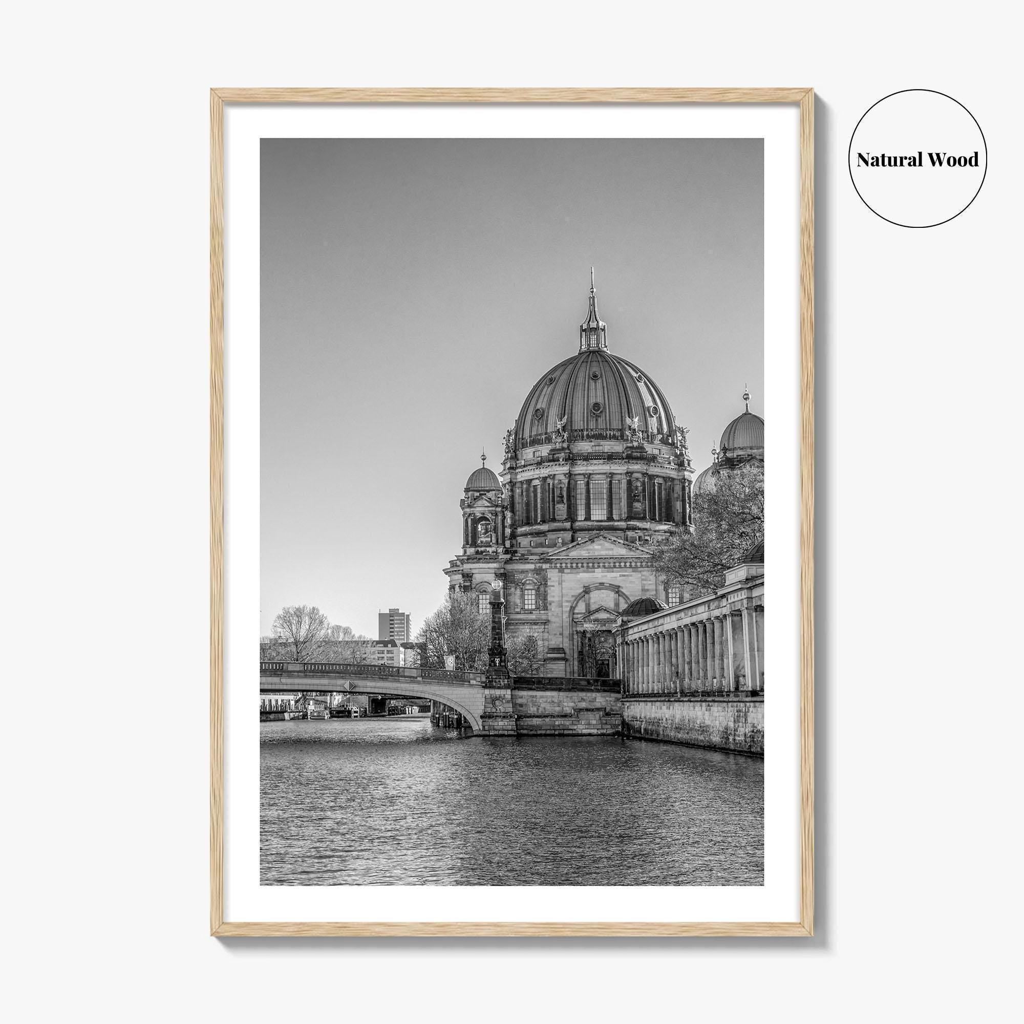 Berlin Black and White Fine Art Photo Print, Berliner Dom Museum Island Germany Poster