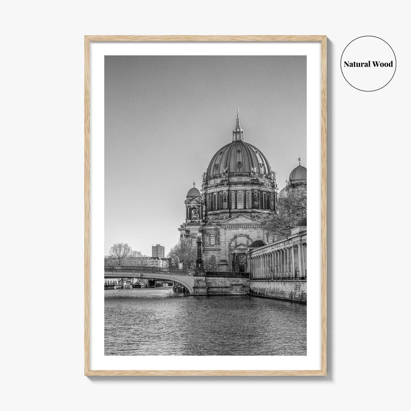 Berlin Black and White Fine Art Photo Print, Berliner Dom Museum Island Germany Poster