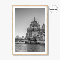 Berlin Black and White Fine Art Photo Print, Berliner Dom Museum Island Germany Poster