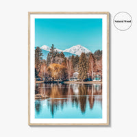 Bend Fine Art Photo Print, Mirror Pond Deschutes River, Oregon USA Wall Decor Poster